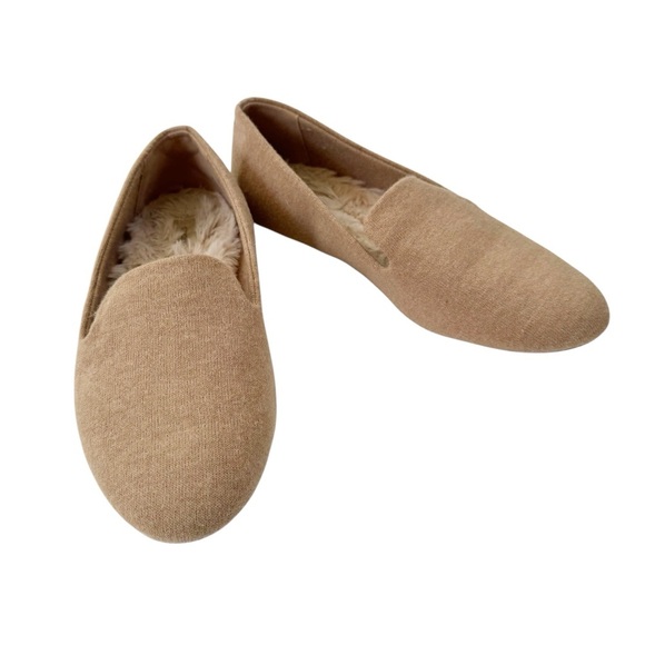 Birdies Starling Knit Loafers in Oatmeal Faux Fur Size 7.5 - Picture 12 of 12